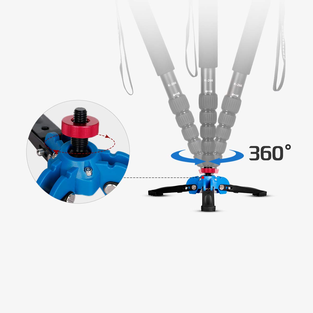 Koolehaoda Mini Tripod Stand with 3 Adjustable Legs & 3/8