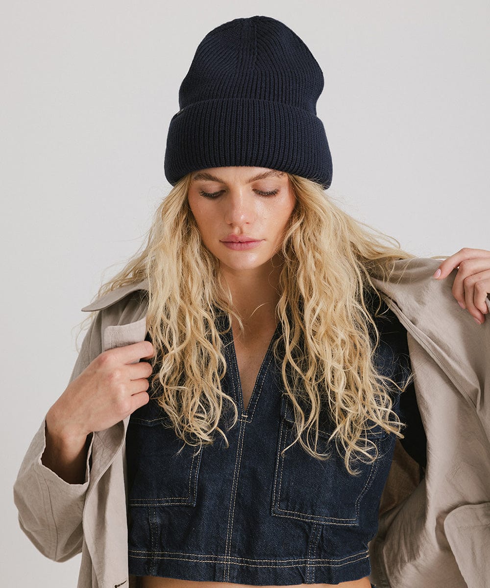 Lou Oversized Knit Beanie - Soft Chunky Winter Hat for Women & Men - Perfect for Cold Weather, Skiing, and Outdoor Activities