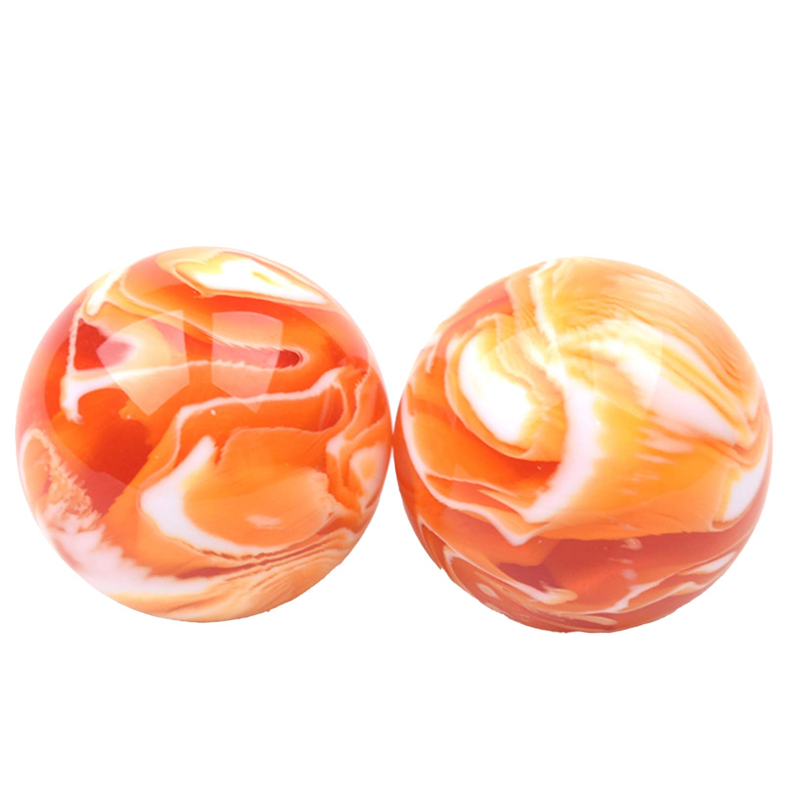 1 Pair Stress Relief Resin Baoding Balls - Flexible Finger Exercise Hand Balls for Home Workout, Meditation & Anxiety Relief - Perfect for Office, Travel & Hand Therapy