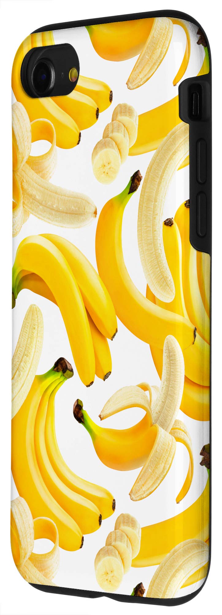 iPhone SE (2020) / 7 / 8 Yellow Banana Pattern Phone Case - Summer Tropical Fruit Design Protective Cover for Daily Use, Travel & Beach Outings