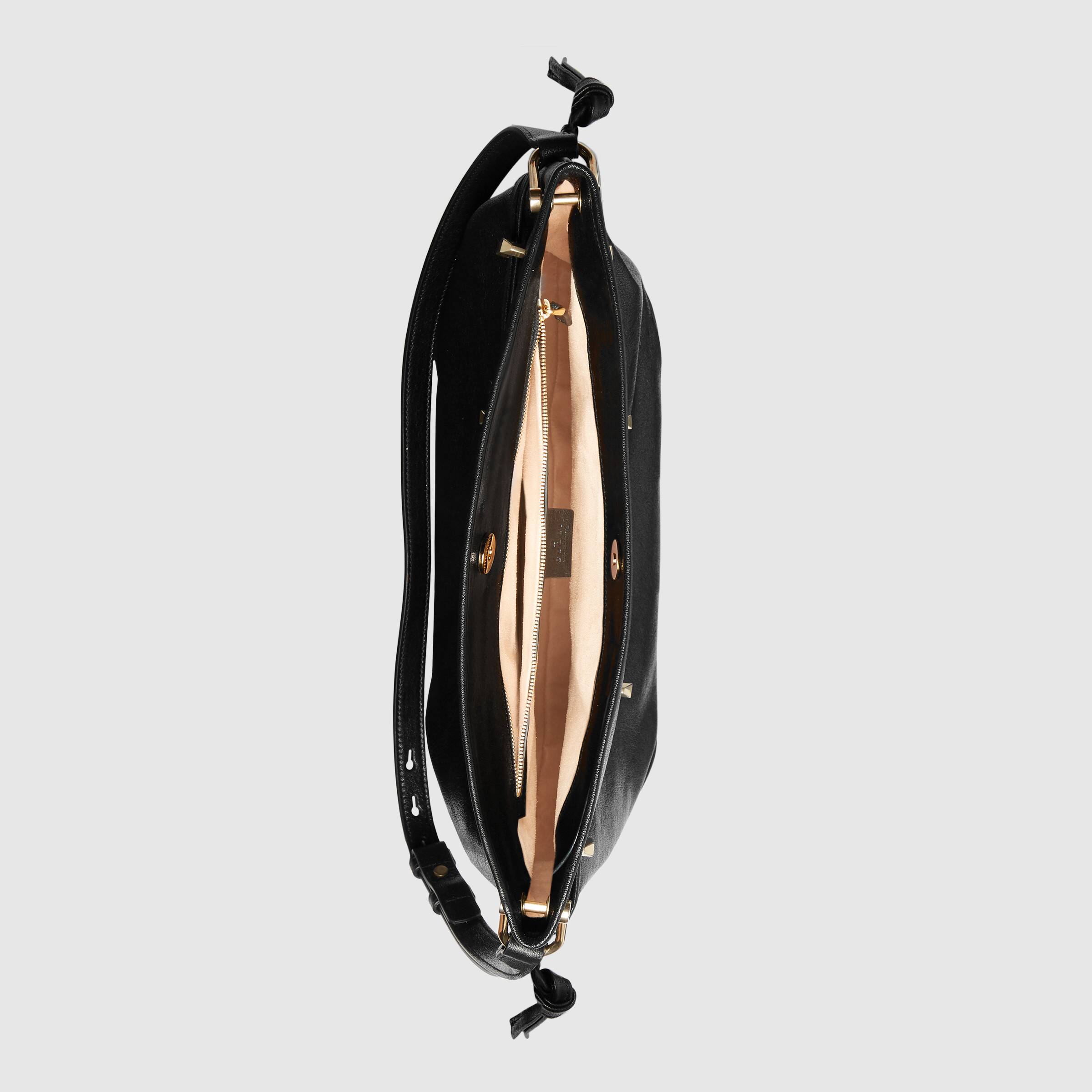 Gucci 1955 Horsebit Messenger Bag for Women - Classic Black Leather Crossbody Bag | Perfect for Work, Travel & Everyday Use