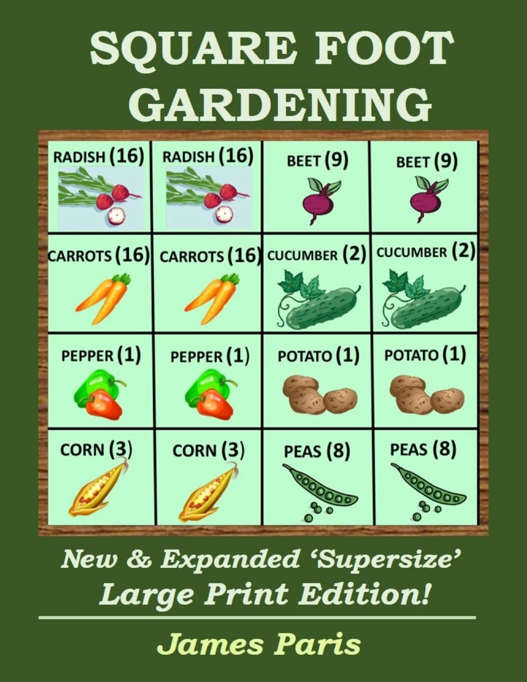 Square Foot Gardening Book: New Expanded Supersize Large Print Edition - No Dig Gardening Techniques for Beginners | Perfect for Urban Gardening, Small Spaces & Sustainable Living
