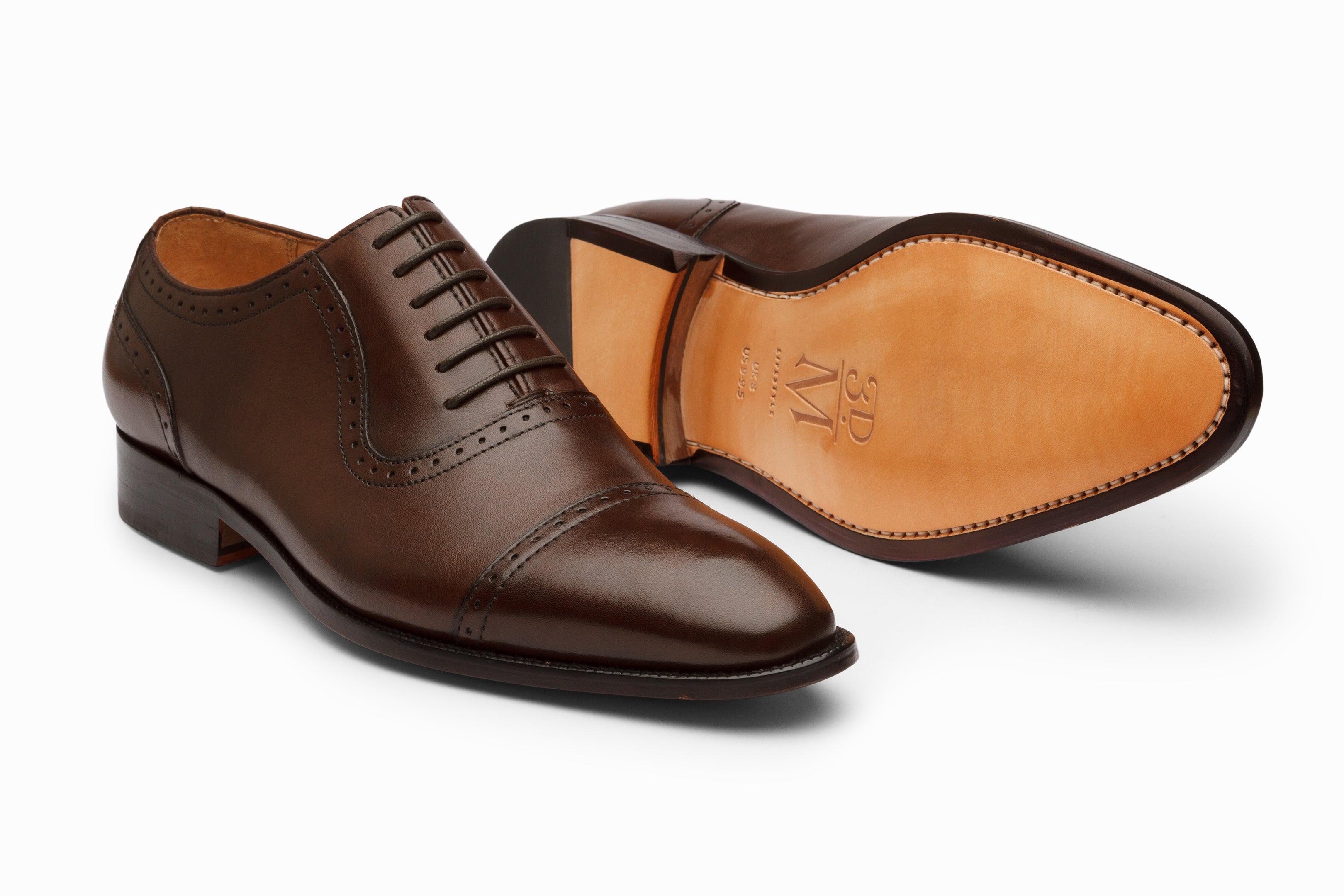 Men's Adelaide Oxford Shoes in Dark Brown - Classic Comfortable Dress Shoes for Business, Office & Formal Occasions