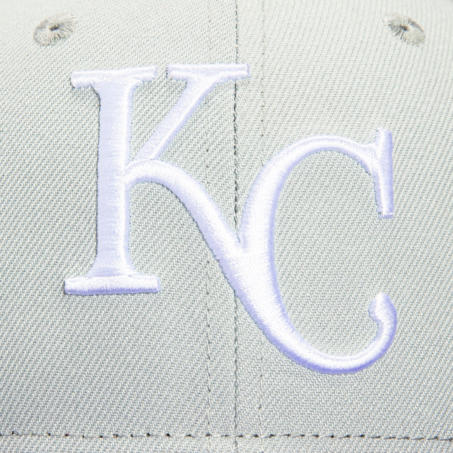 New Era 59Fifty Kansas City Royals 2012 All Star Game Patch Baseball Cap - Grey & Purple Adjustable Snapback Hat for Men & Women | Perfect for Baseball Games, Sports Events & Streetwear Fashion