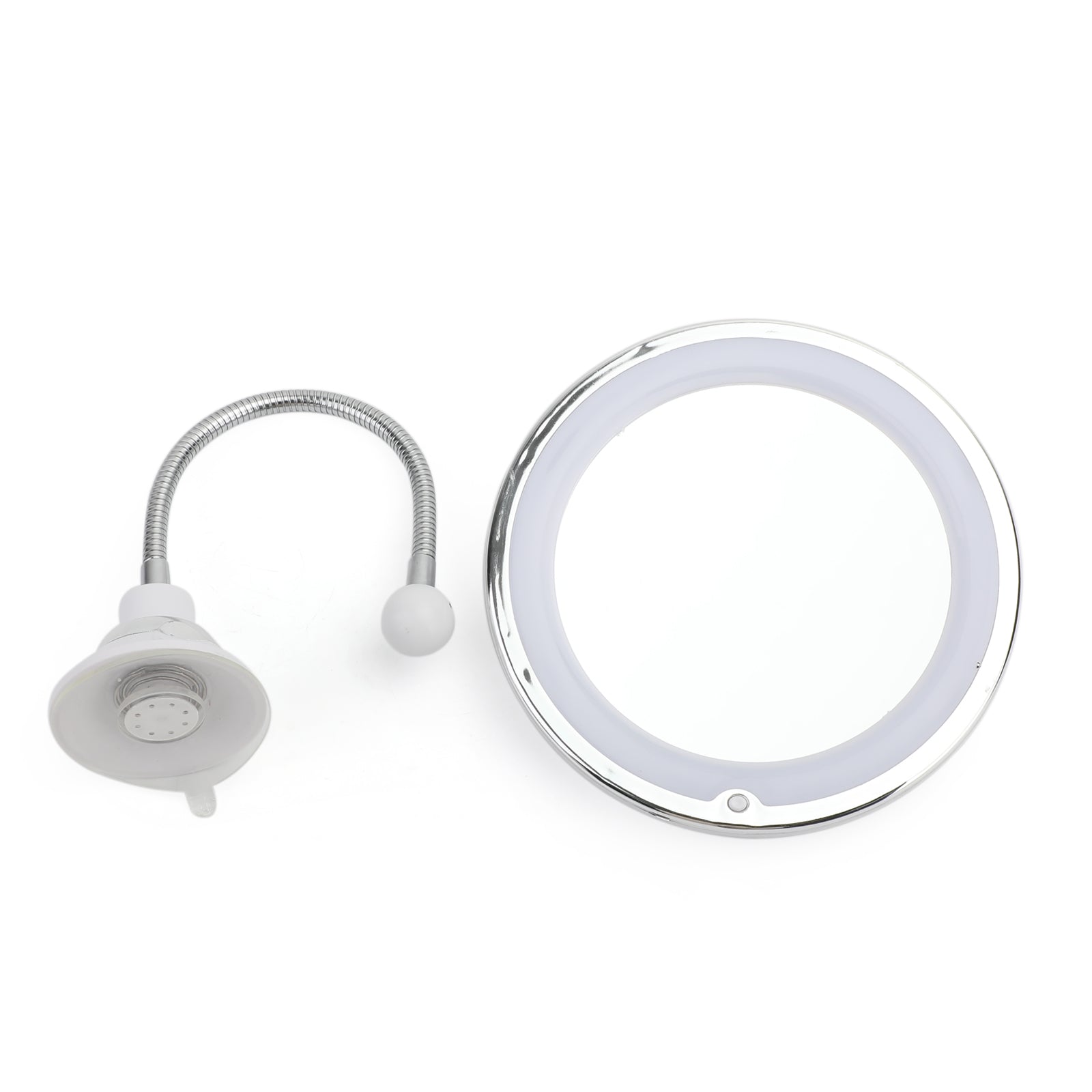 10X Magnification Flexible Gooseneck LED Makeup Mirror with Suction Cup - Perfect for Bathroom Vanity, Dressing Table & Travel Cosmetics Application