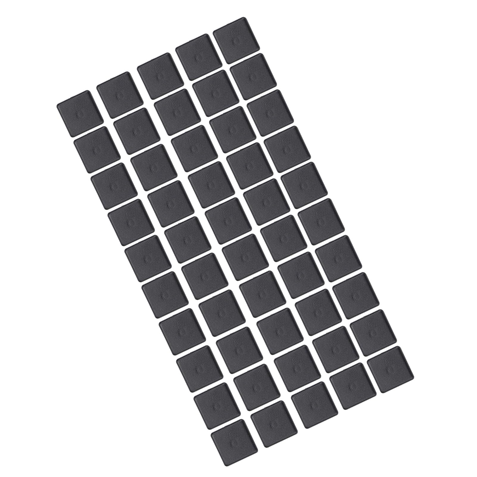 50Pcs Black Aluminum Profile End Caps for 2020/3030/4040 - Durable Industrial Fasteners for European Standard Aluminum Profiles