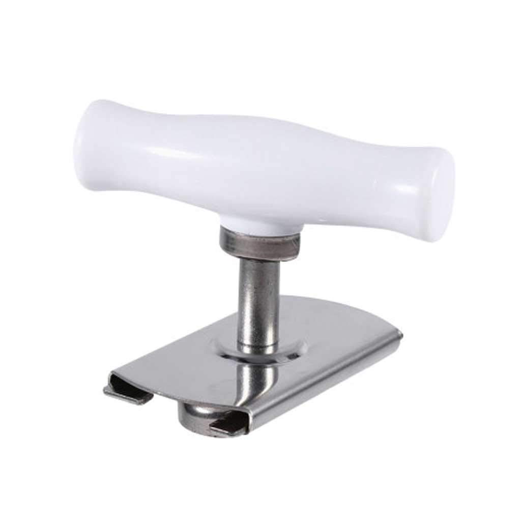 Stainless Steel Manual Can Opener - Adjustable 1-4 Inches Jar Lid Opener Tool for Kitchen, Camping & Emergency Use