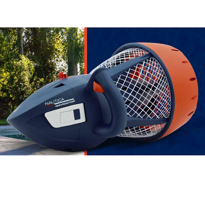 Nautica Navigator Sea Scooter - Portable Underwater Scooter for Snorkeling, Diving & Swimming | Lightweight & Powerful Water Propulsion Device for Ocean Adventures & Pool Fun