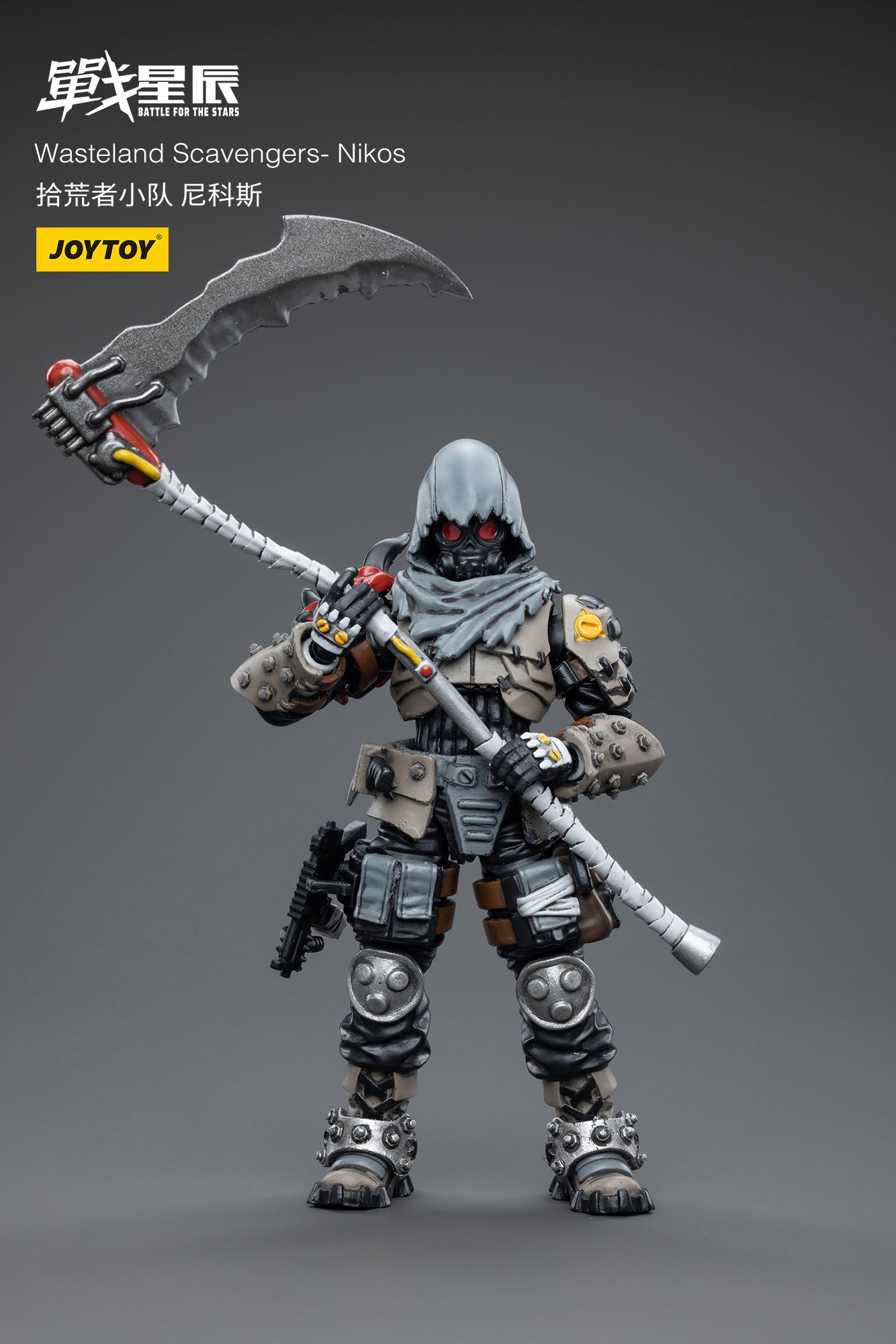 1/18 JOYTOY 3.75 Inch Wasteland Scavengers Nikos Action Figure - Highly Articulated Collectible Toy for Display & Role Play | Post-Apocalyptic Wasteland Adventure Scenes