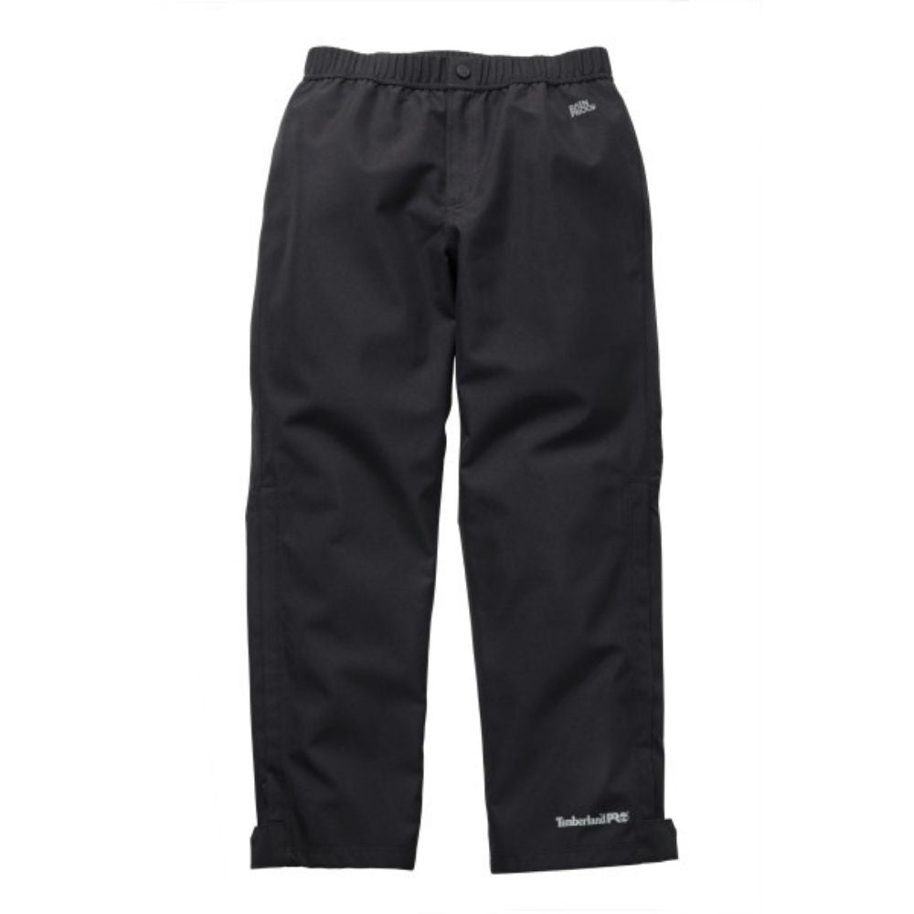Timberland PRO® Men's Waterproof Rain Pants - Black (TB0A1HQM015) | All-Weather Protection for Outdoor Work & Hiking