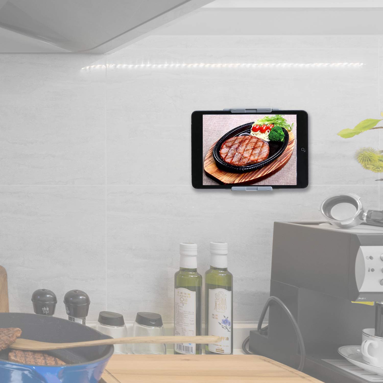 Universal Kitchen Wall Mount Holder for iPad Air/Mini/Pro 10.5