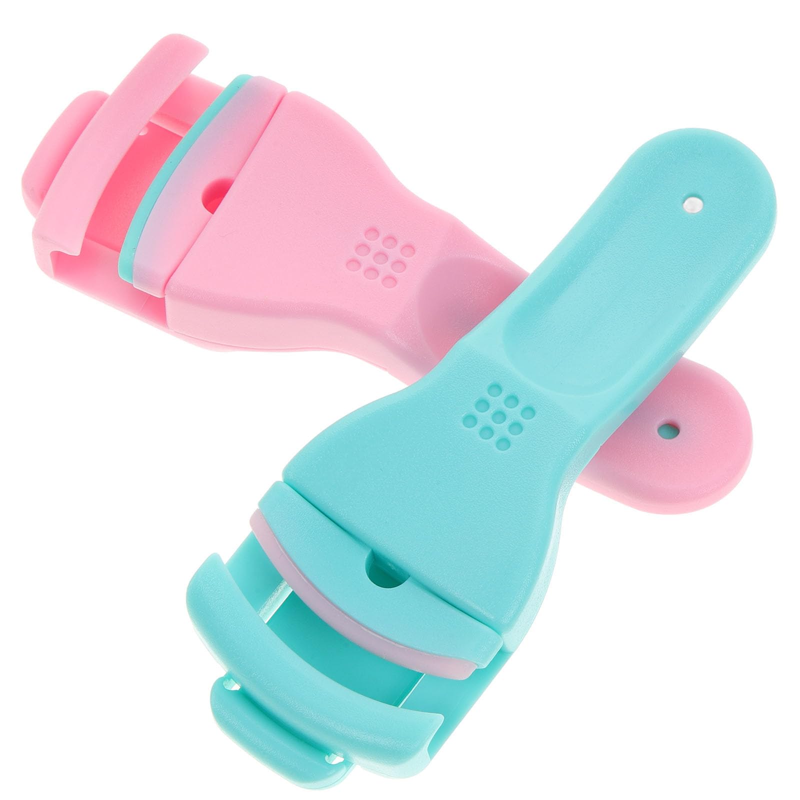 Beaupretty 2-Pack Plastic Eyelash Curler with Refill Rubber Pads - Professional Eyelash Curling Tool for Women & Girls - Perfect for Daily Makeup, Salon Use, and Travel Beauty Essentials