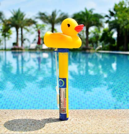Pull Together Floating Duck Thermometer - Shatter Resistant Pool & Pond Thermometer with String for Baby Pools, Hot Tubs, Spas, Jacuzzis - Perfect for Indoor/Outdoor Swimming Pools, Fish Tanks, and Bath Time Safety
