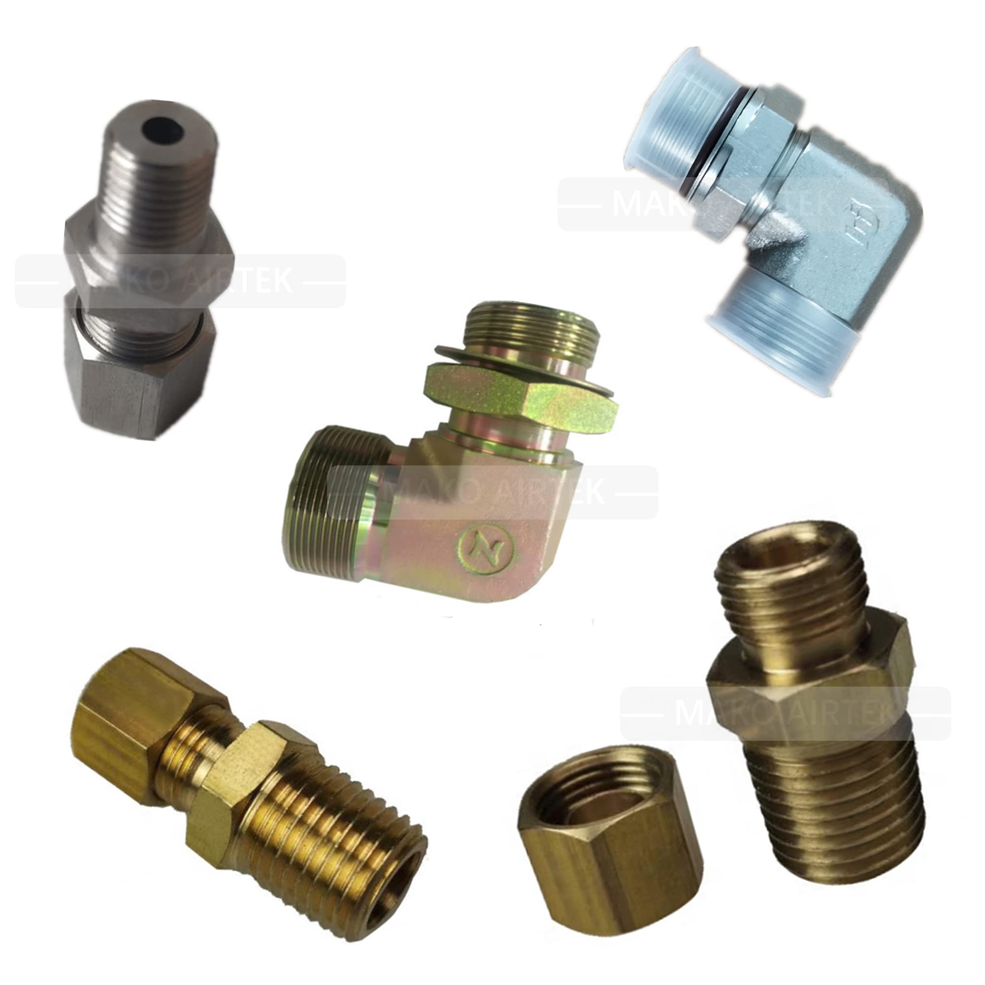 MAKO AIRTEK Connector Replacement for Ingersoll Rand Air Compressor (Model 95937686) - Perfect for Industrial Pneumatic Tools & Workshop Air Systems
