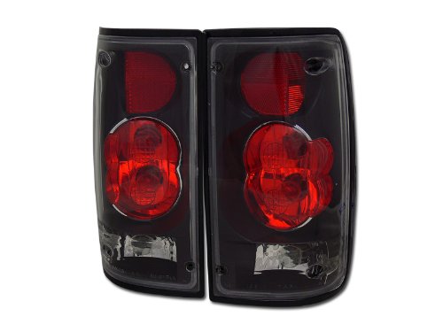 Euro Black Sport Altezza Tail Lights - Compatible with 1989-1995 Toyota Hilux Pickup Truck | Durable LED Brake Lights for Enhanced Night Visibility & Style Upgrade