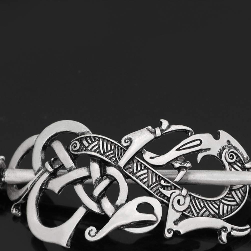 FRCOLOR Celtic Knot Hair Clip - Elegant Hair Slide Stick Hairpin for Women & Girls - Perfect for Weddings, Parties & Everyday Styling