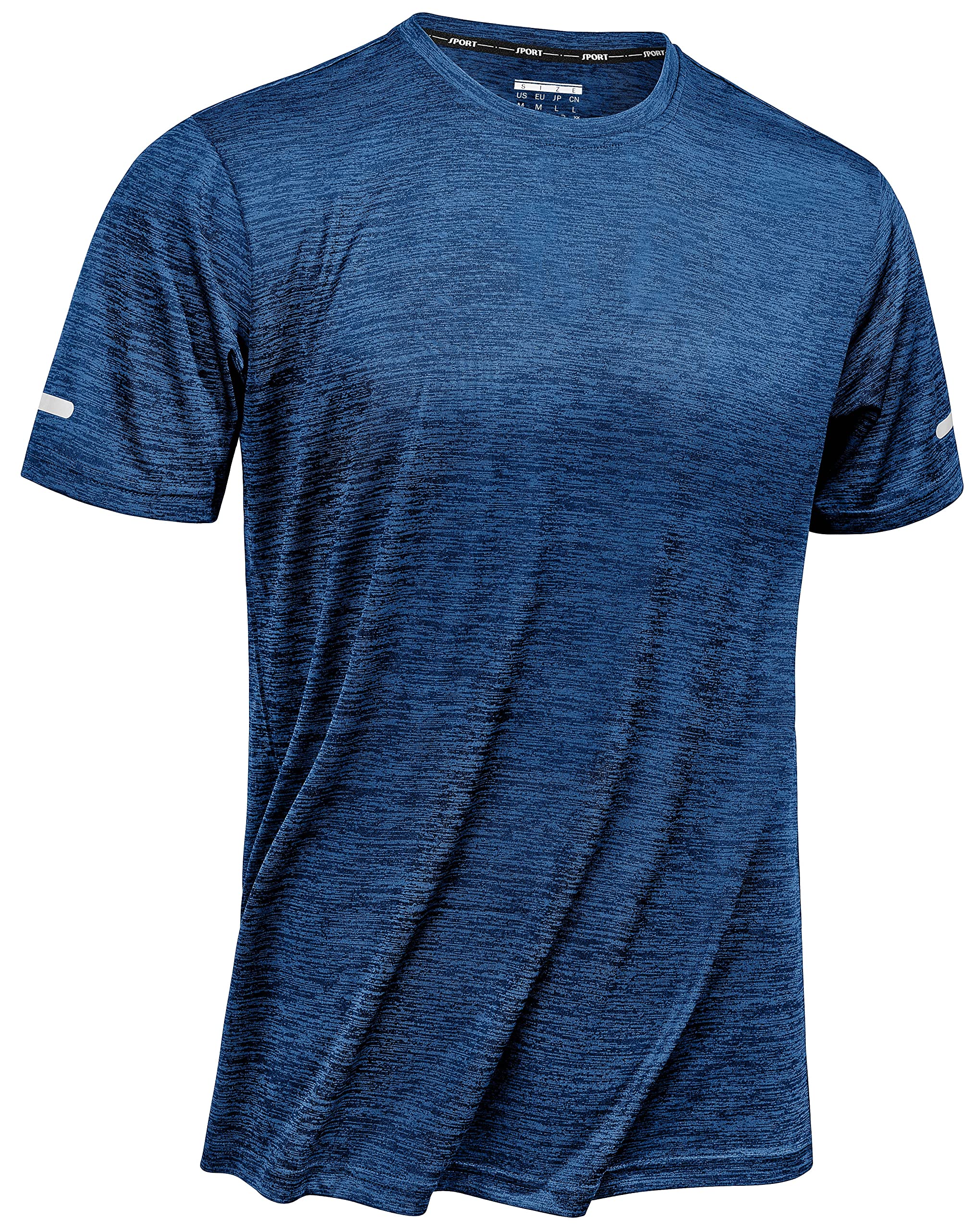 TACVASEN Men's Workout Shirts - Short Sleeve Athletic Dry Fit T-Shirts for Running, Gym & Training - Breathable Moisture Wicking Crewneck Tee for Sports & Outdoor Activities