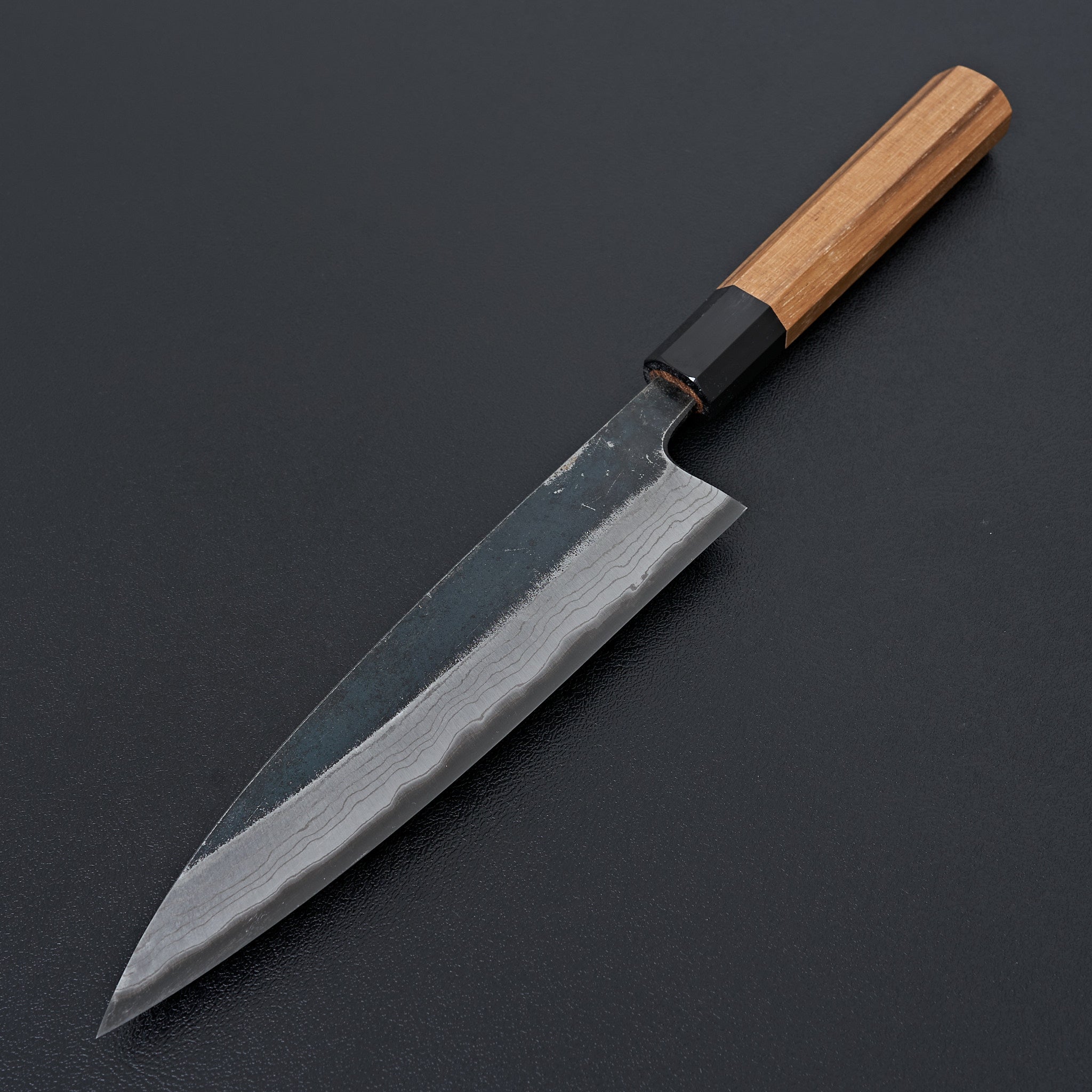Premium Kumokage Blue #2 Kurouchi Damascus Petty Knife 150mm - Japanese Handcrafted Kitchen Knife for Slicing, Peeling & Precision Cutting - Perfect for Chefs, Home Cooks & Culinary Enthusiasts