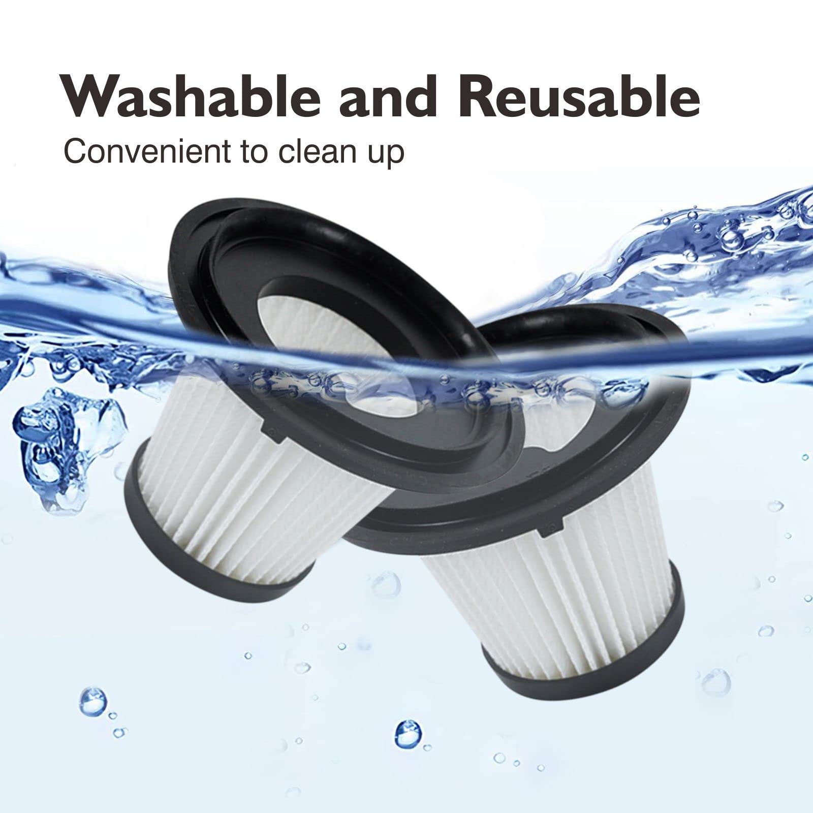 MOCA 9500PA Powerful Cordless Car Vacuum Cleaner - 9500PA High Suction Portable Handheld Vacuum, USB Rechargeable Wet/Dry Vacuum for Home, Car & Tight Spaces - White - Perfect for Quick Car Cleaning & Hard-to-Reach Areas