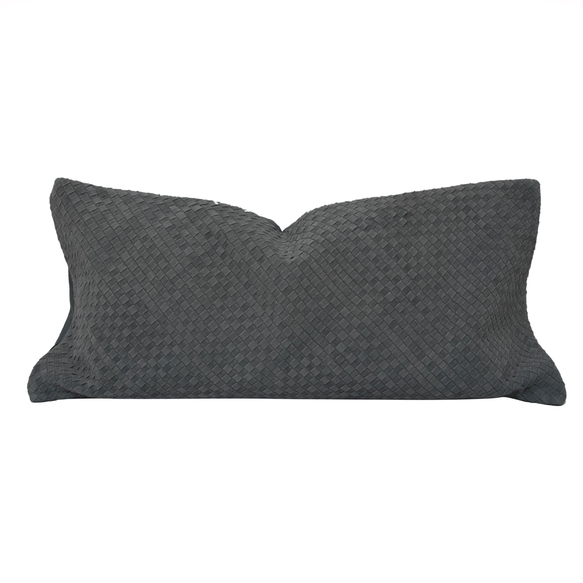 Premium Woven Suede Lumbar Pillow for Sofa & Bed - Supportive & Stylish Back Cushion for Living Room, Office, or Car