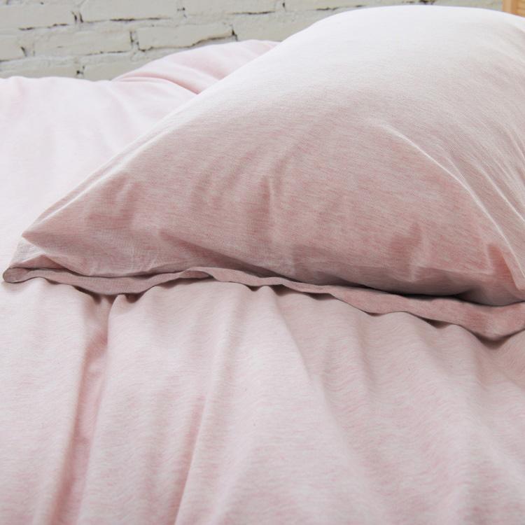 Premium Cotton Pure™ Cravina Pink Jersey Pillowcase - Soft Breathable Bedding for Side Sleepers & Hot Sleepers - Perfect for Master Bedroom, Guest Room & Dorm Decor