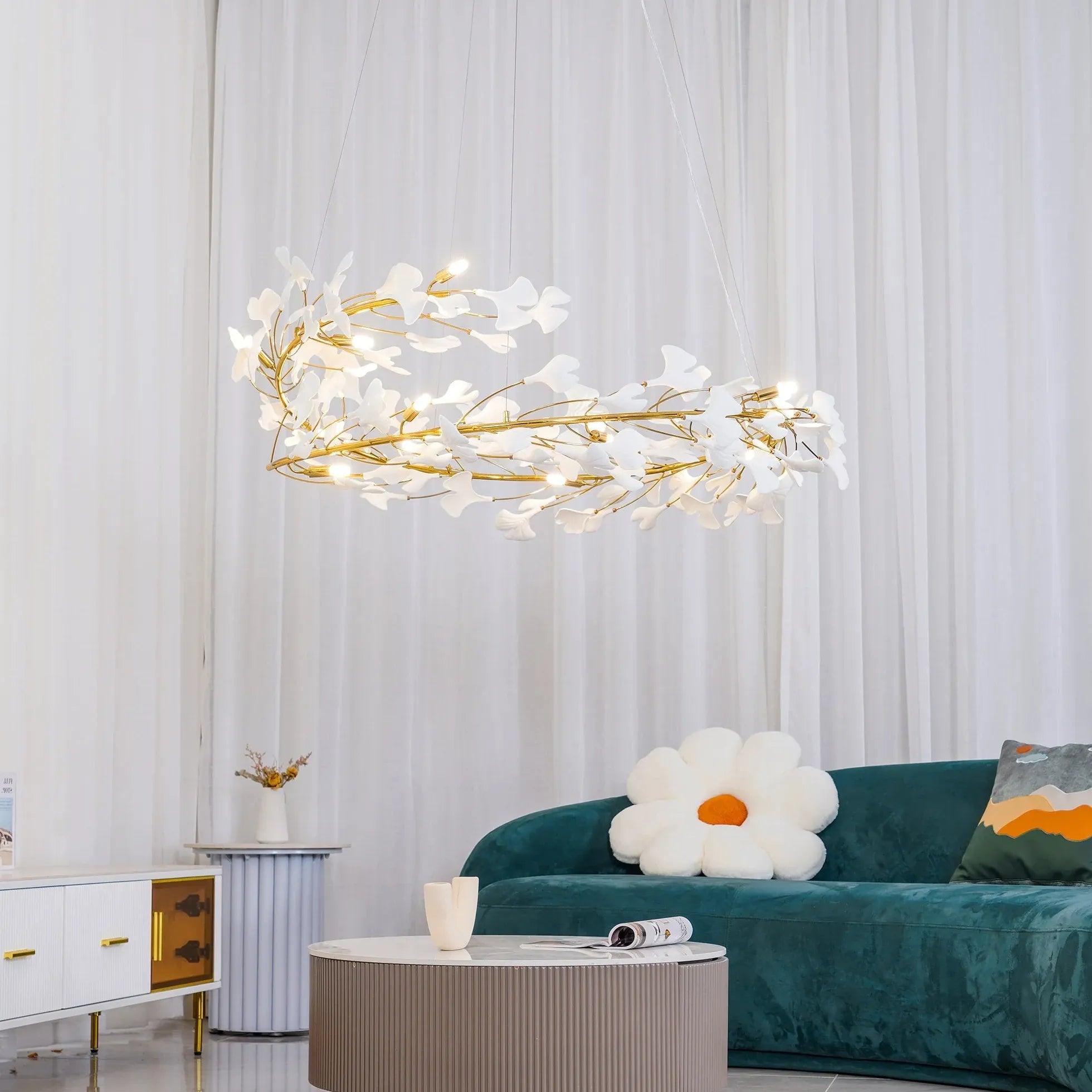 Modern Tree Branch Chandelier for Dining Room - Elegant Rustic Ceiling Light Fixture for Farmhouse, Kitchen & Living Room Decor
