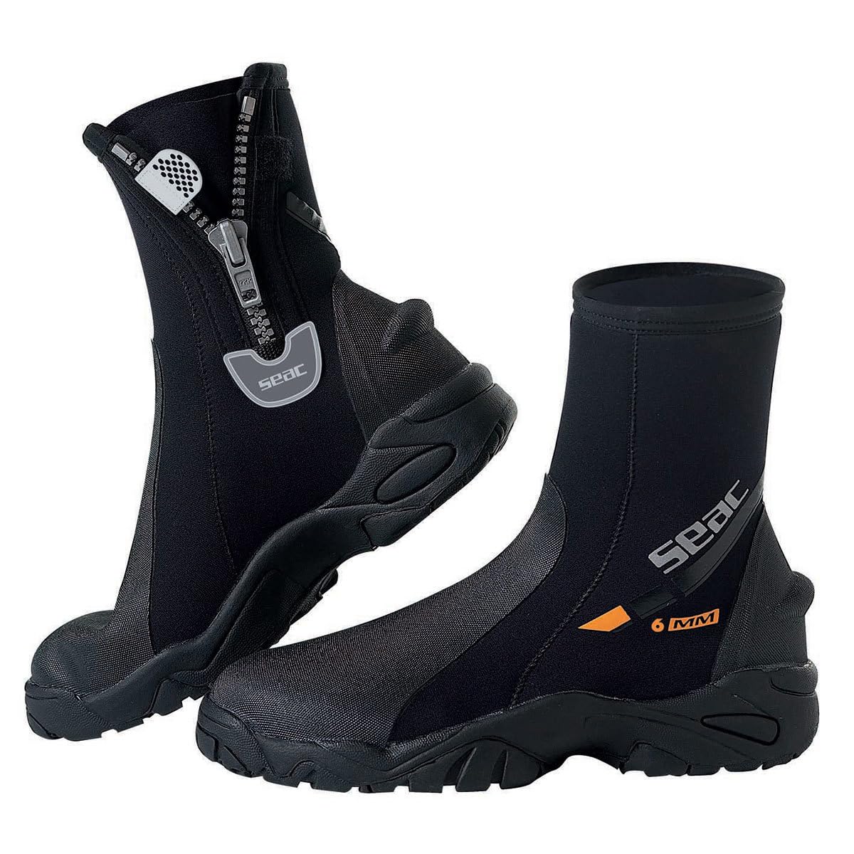 Seac 6mm Pro HD Neoprene Dive Boots for Men & Women - Small Size - Perfect for Scuba Diving, Snorkeling & Water Sports