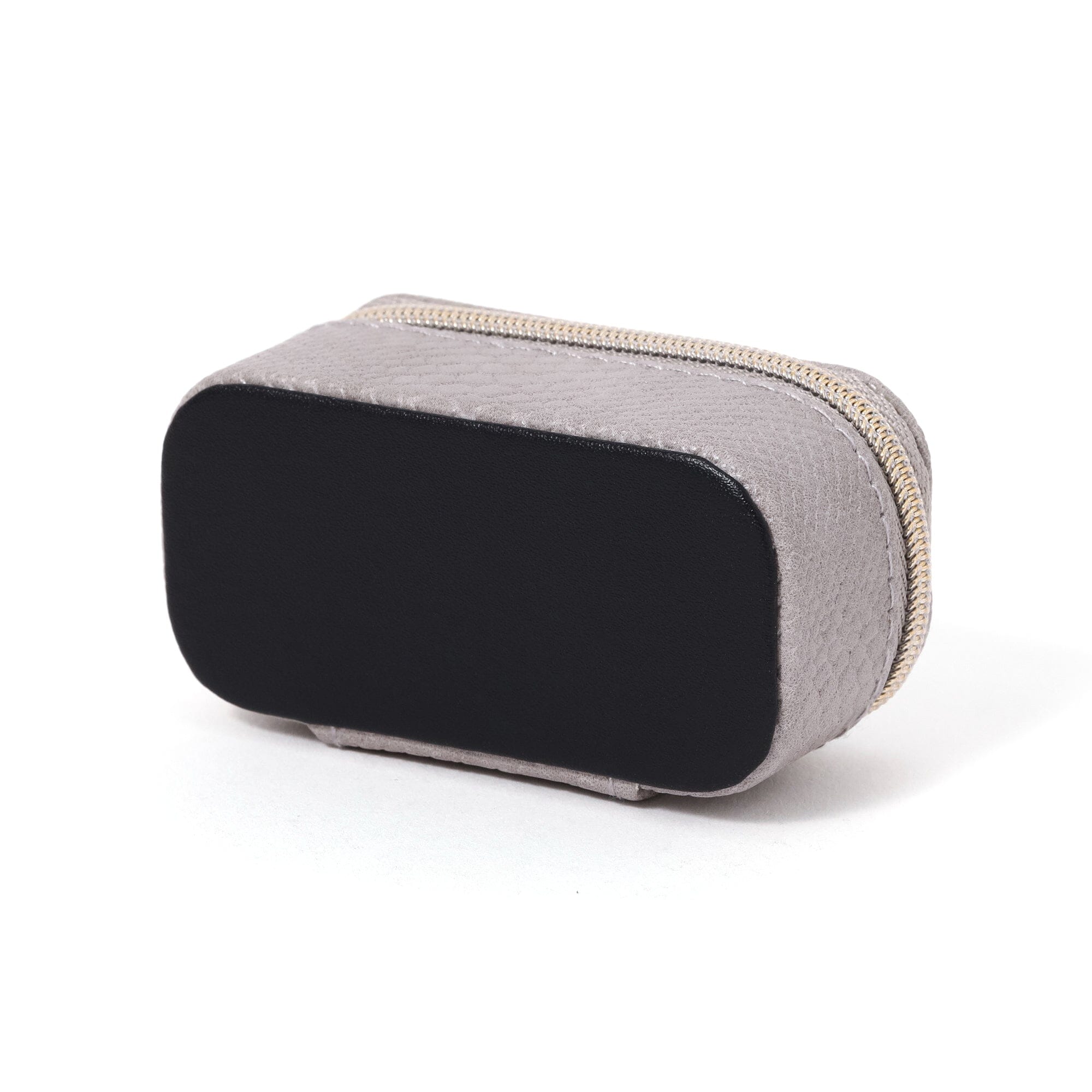 Flavia Mini Travel Jewelry Box - Compact Grey Jewelry Organizer for Necklaces, Rings & Earrings - Perfect for Vacation, Business Trips & Gifts