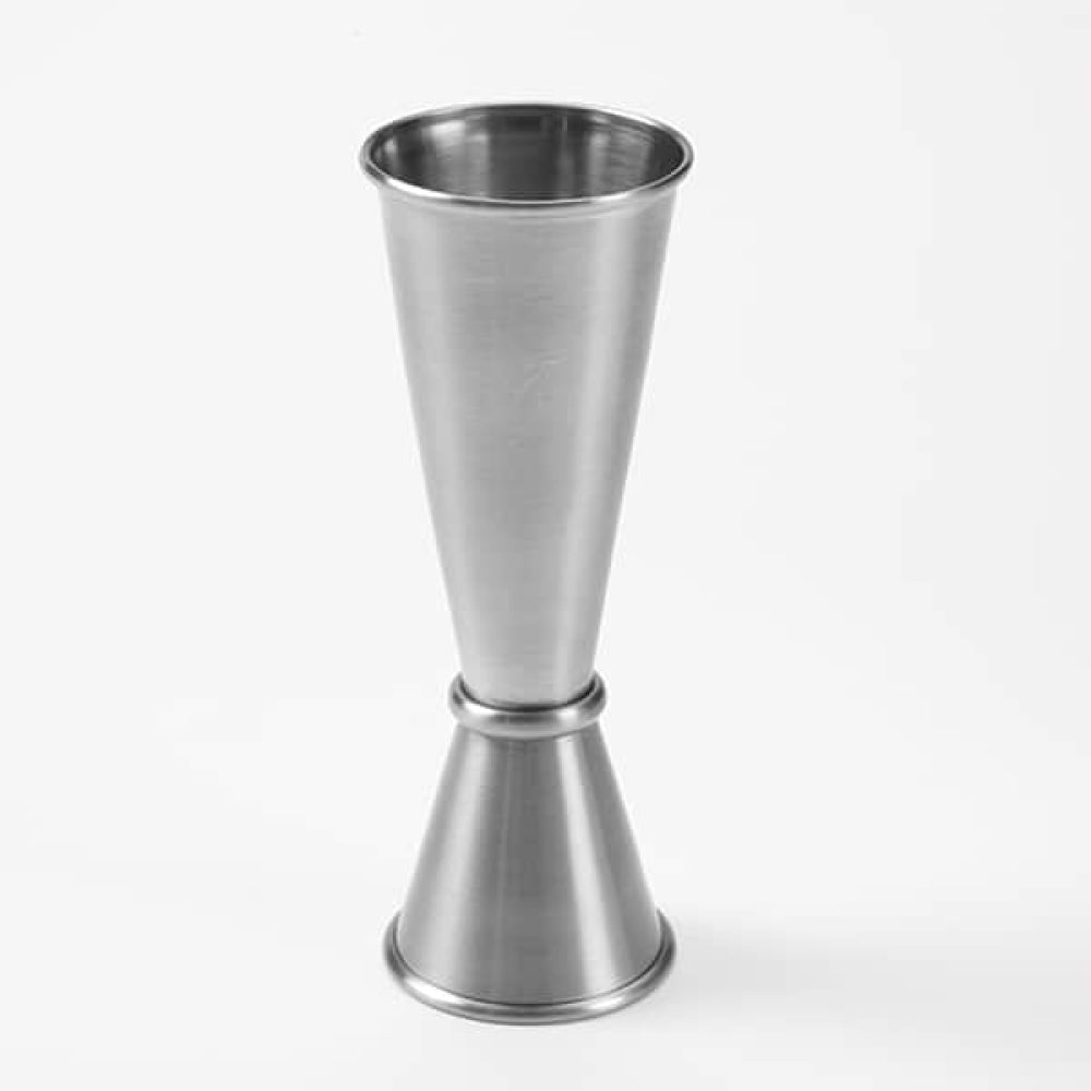 Premium Stainless Steel Japanese Style Jigger - 1oz & 2oz Dual-Sided Cocktail Measuring Cup for Bartenders & Home Mixologists | Perfect for Crafting Martinis, Margaritas & Cocktails