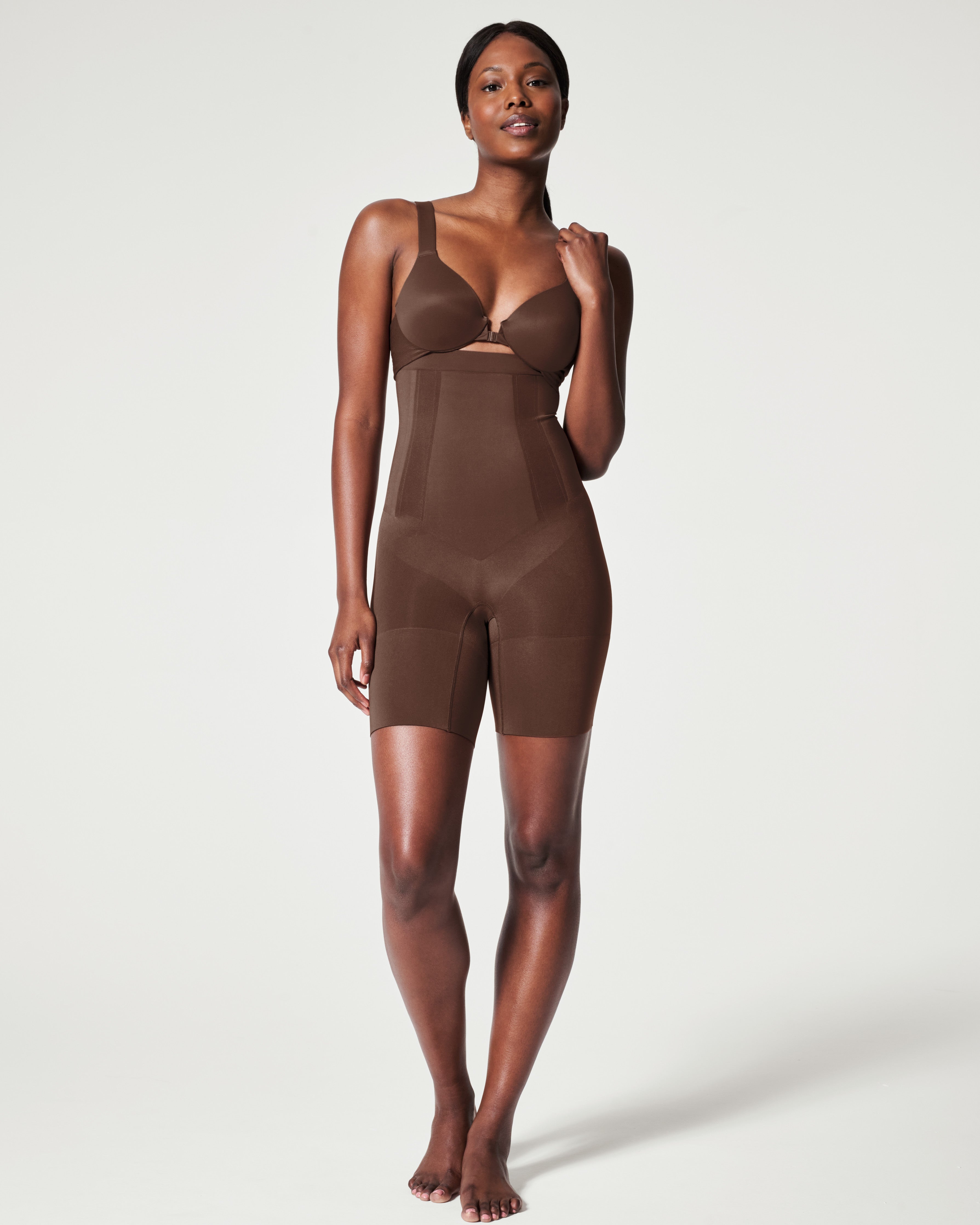SPANX Sculpt™ OnCore High Waisted Mid Thigh Shorts - Shapewear for Women, Tummy Control & Thigh Slimming - Perfect for Dresses, Skirts & Everyday Wear