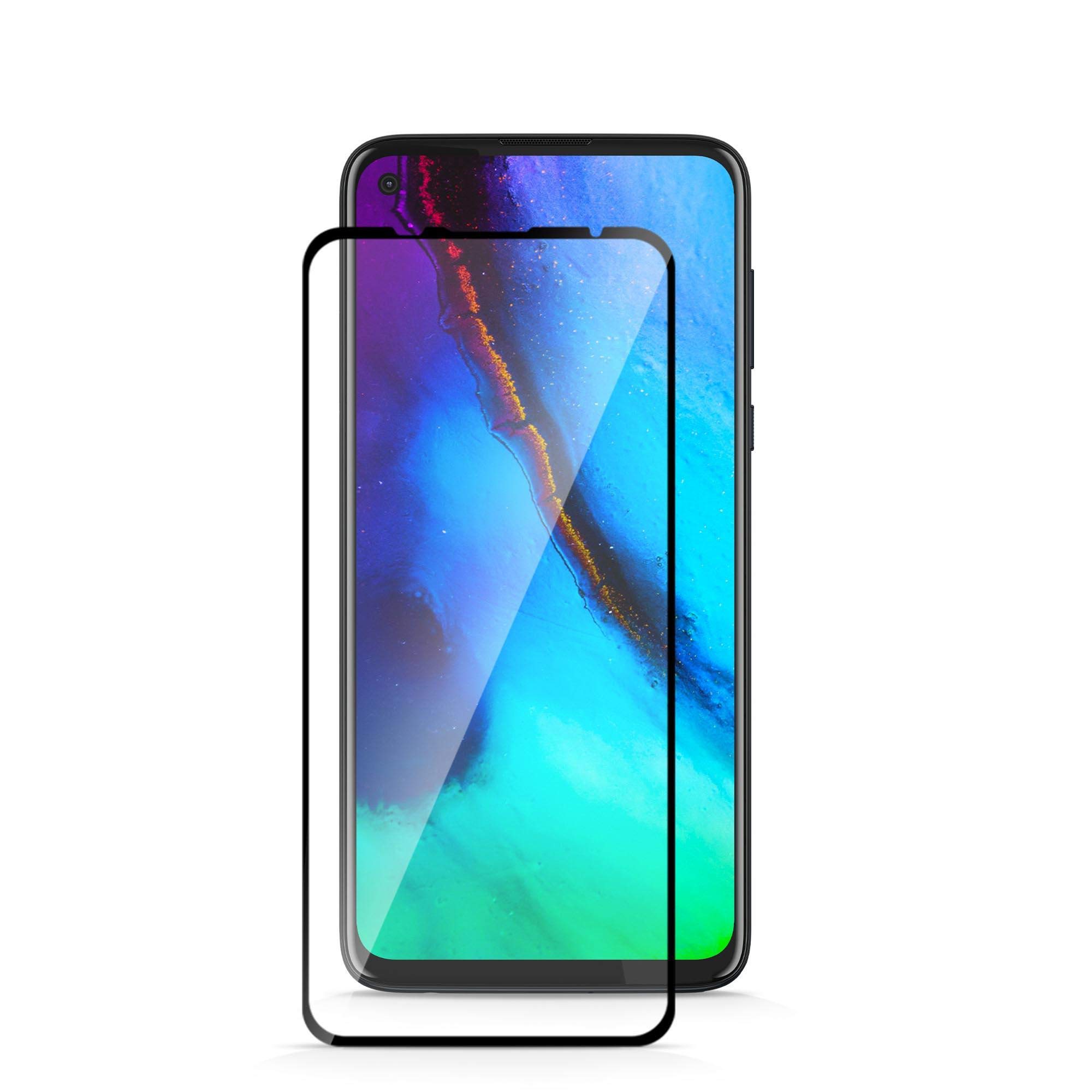 Premium Tempered Glass Screen Protector for Moto G Stylus (2020) - 9H Hardness, Anti-Scratch, Full Glue Clear Protection - Black - Perfect for Daily Use, Gaming, and Work