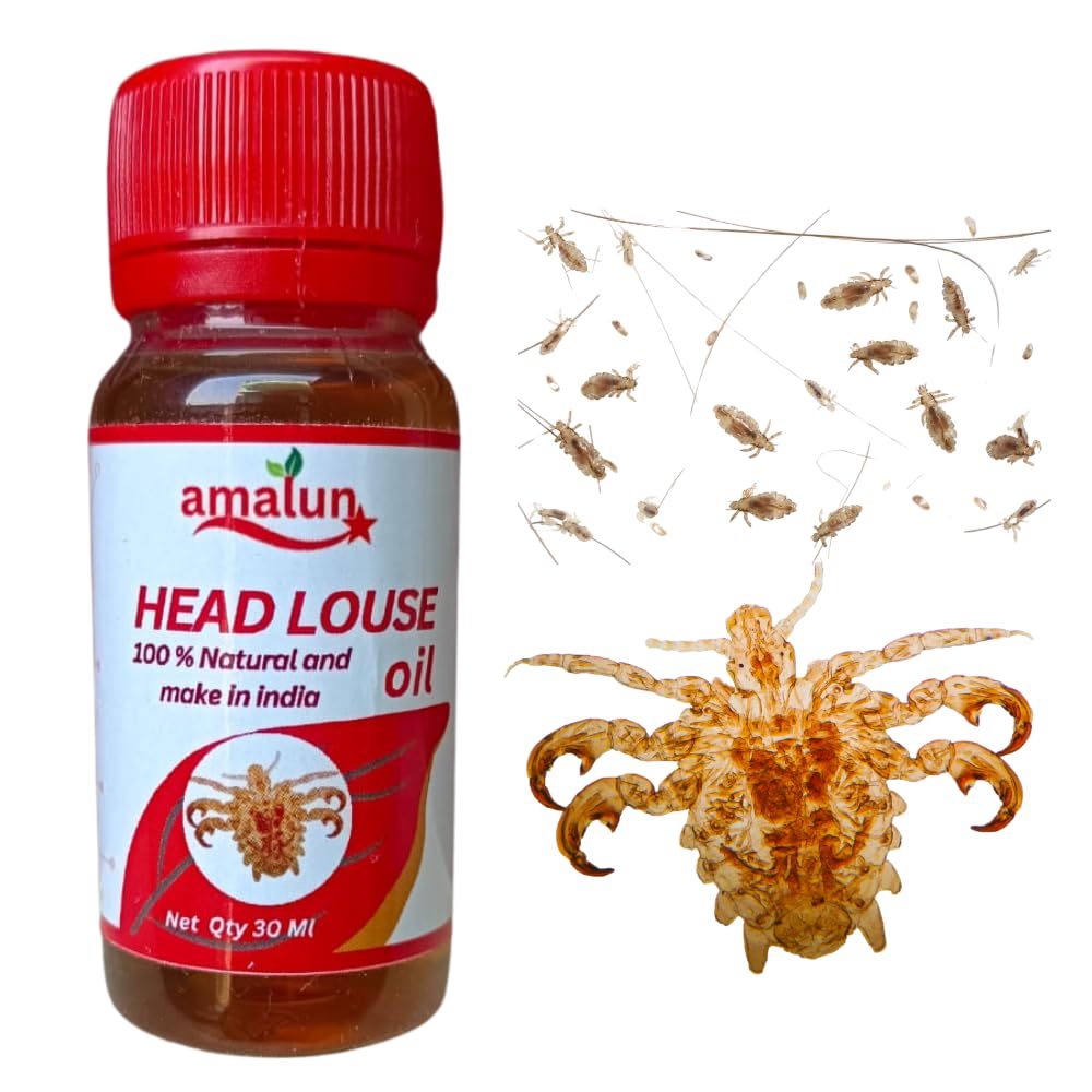 Amalun Lice Removal Oil - Fast-Acting Natural Treatment for Head Lice, Nits & Scalp Care | Safe for Kids & Adults | Perfect for Home Use & School Prevention