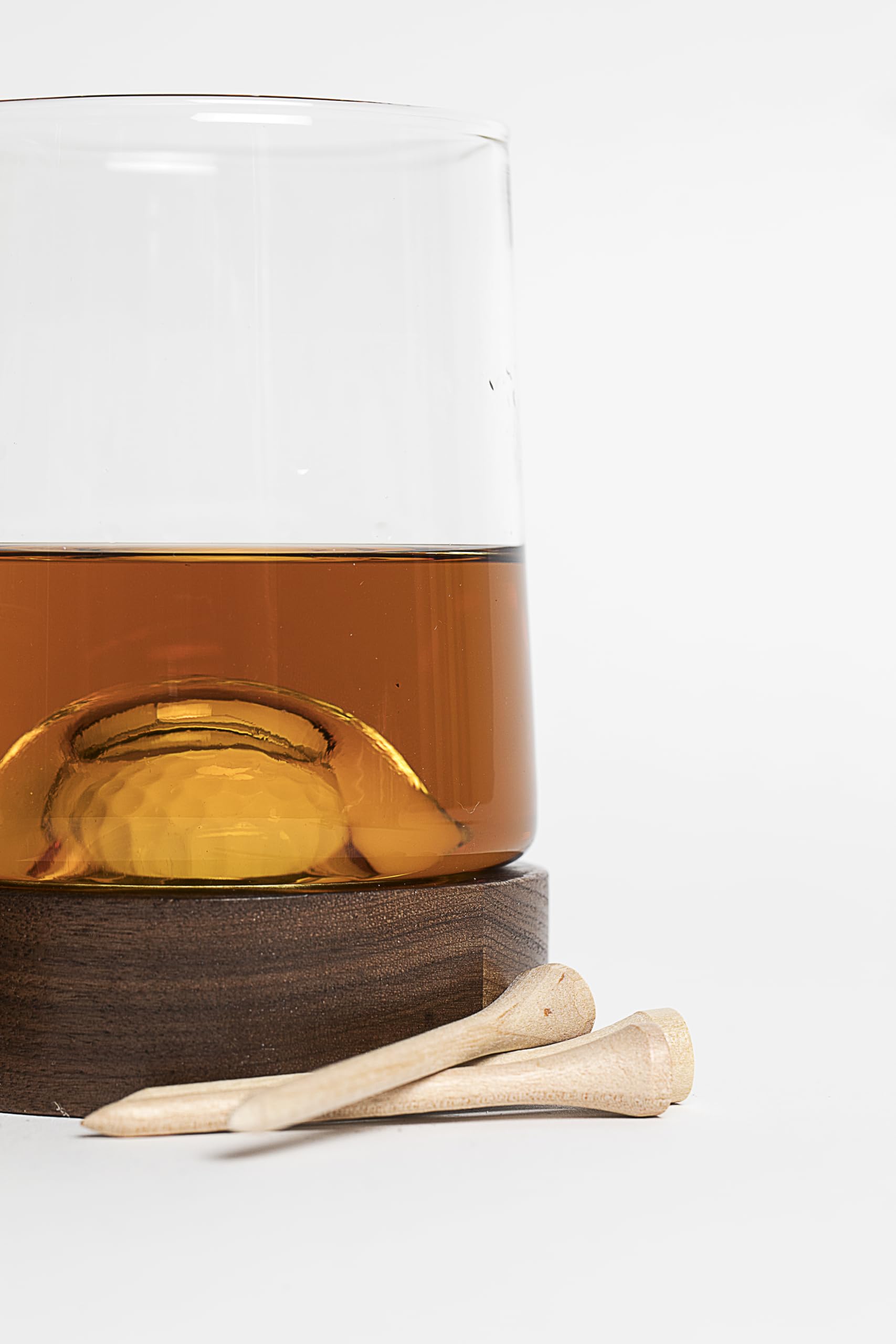 Personalized Golf Coaster & Whiskey Glasses Set - Unique Golf Gifts for Men & Women - Perfect for Golf Lovers & Whiskey Enthusiasts (2-Piece Set) - Ideal for Birthday, Anniversary, Father's Day & Holiday Gifting