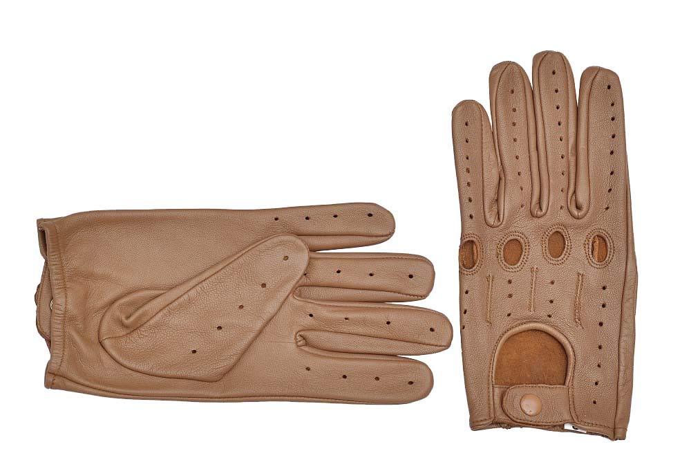 Premium Genuine Leather Driving Gloves for Men - Comfortable & Durable Touchscreen Compatible Gloves - Perfect for Winter, Racing & Luxury Car Enthusiasts