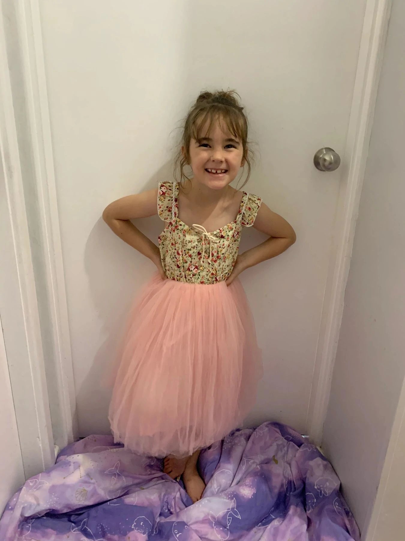 Aria's Little Princess Dress Version 2 - Elegant Girls Party Gown for Birthday, Wedding & Special Occasions | Fast Shipping