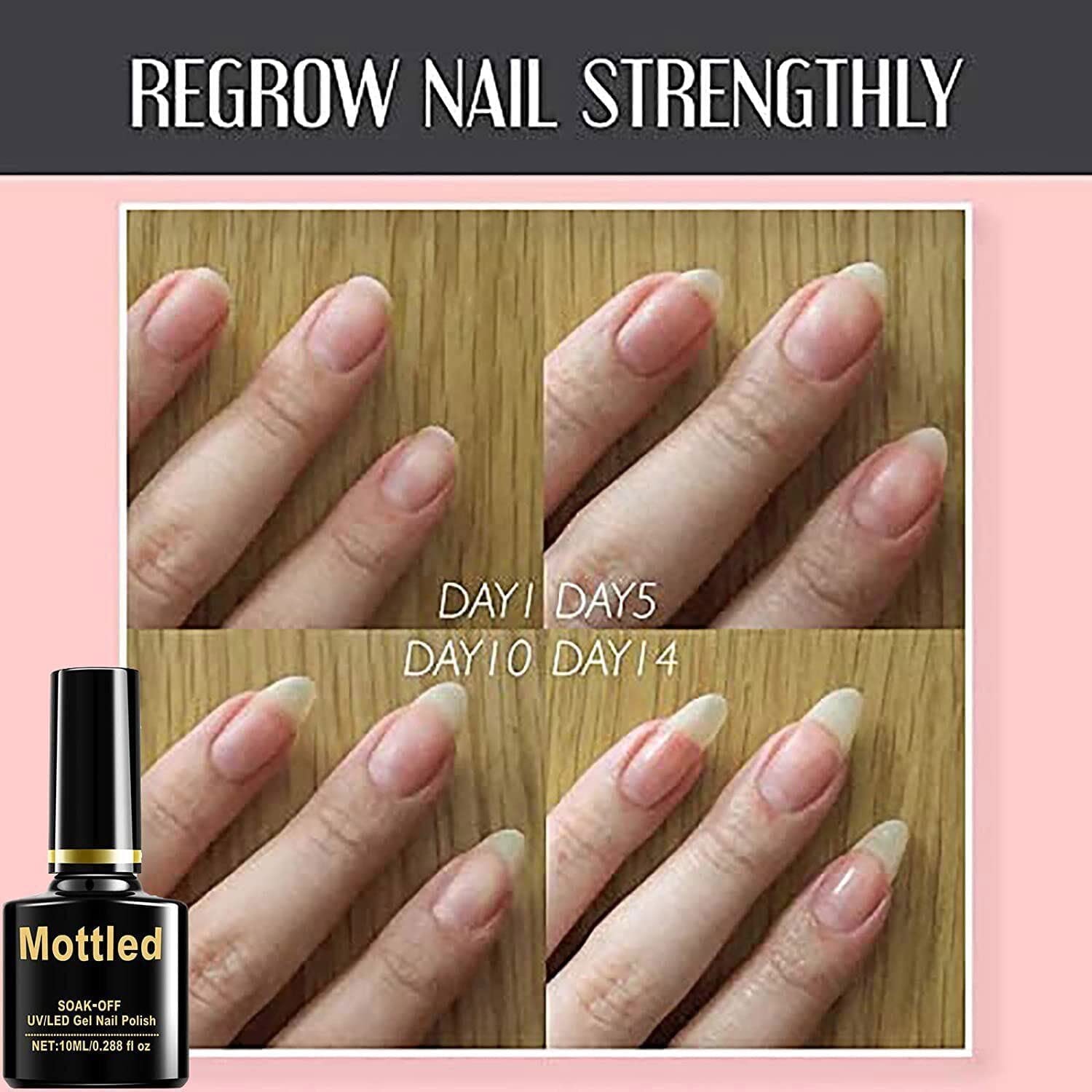 2022 Nail Repair Protection Gel - Strengthening & Split Nail Treatment with Top Coat | Instant Nail Strengthener for Damaged, Brittle & Mottled Nails | Perfect for Salon, Home Manicure & Nail Care Routine