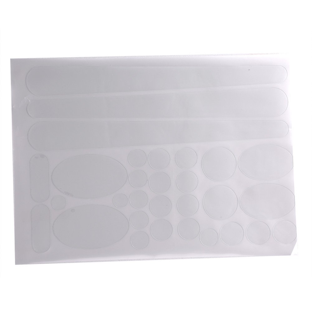 30 Pcs Clear Plastic Bike Frame Stickers - Mountain Bike Chain Stay Protective Decals for Cycling Enthusiasts | Durable & Scratch-Resistant for MTB, Road Bikes & Commuter Bikes