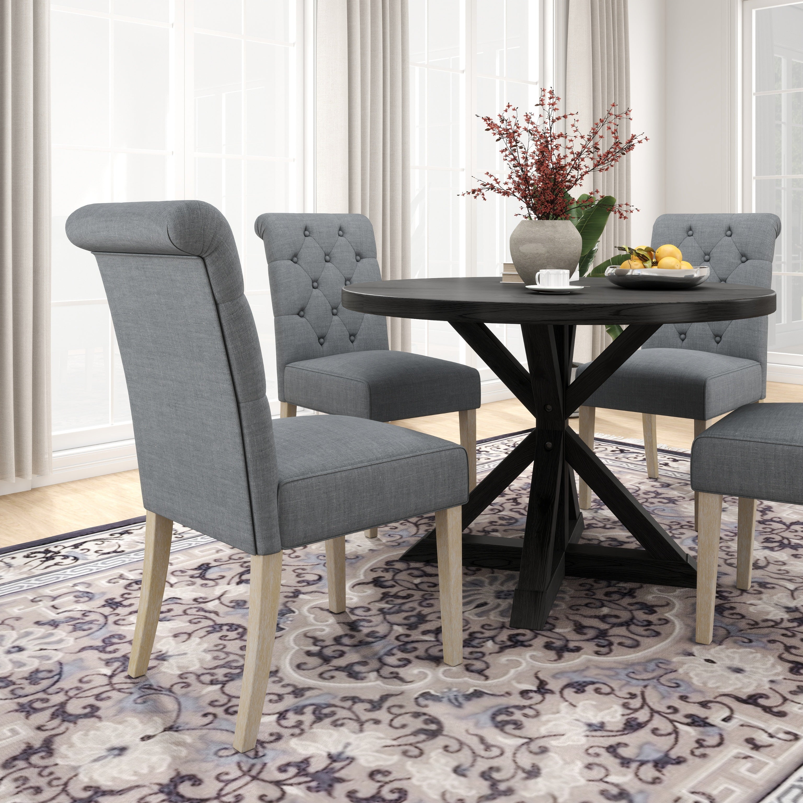 Roundhill Furniture Banff 5-Piece Dining Set - 42