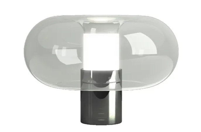 Fontanella Table Lamp by FontanaArte - Modern LED Bedside Lamp for Living Room, Bedroom & Office - Adjustable Brightness & Warm White Light
