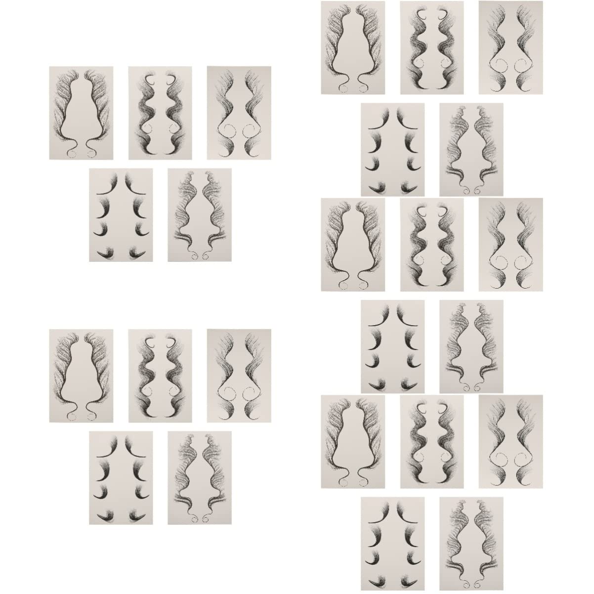 FRCOLOR 25 Sheets Hairline Tattoo - Temporary Baby Hair Tattoos for Styling & Beauty