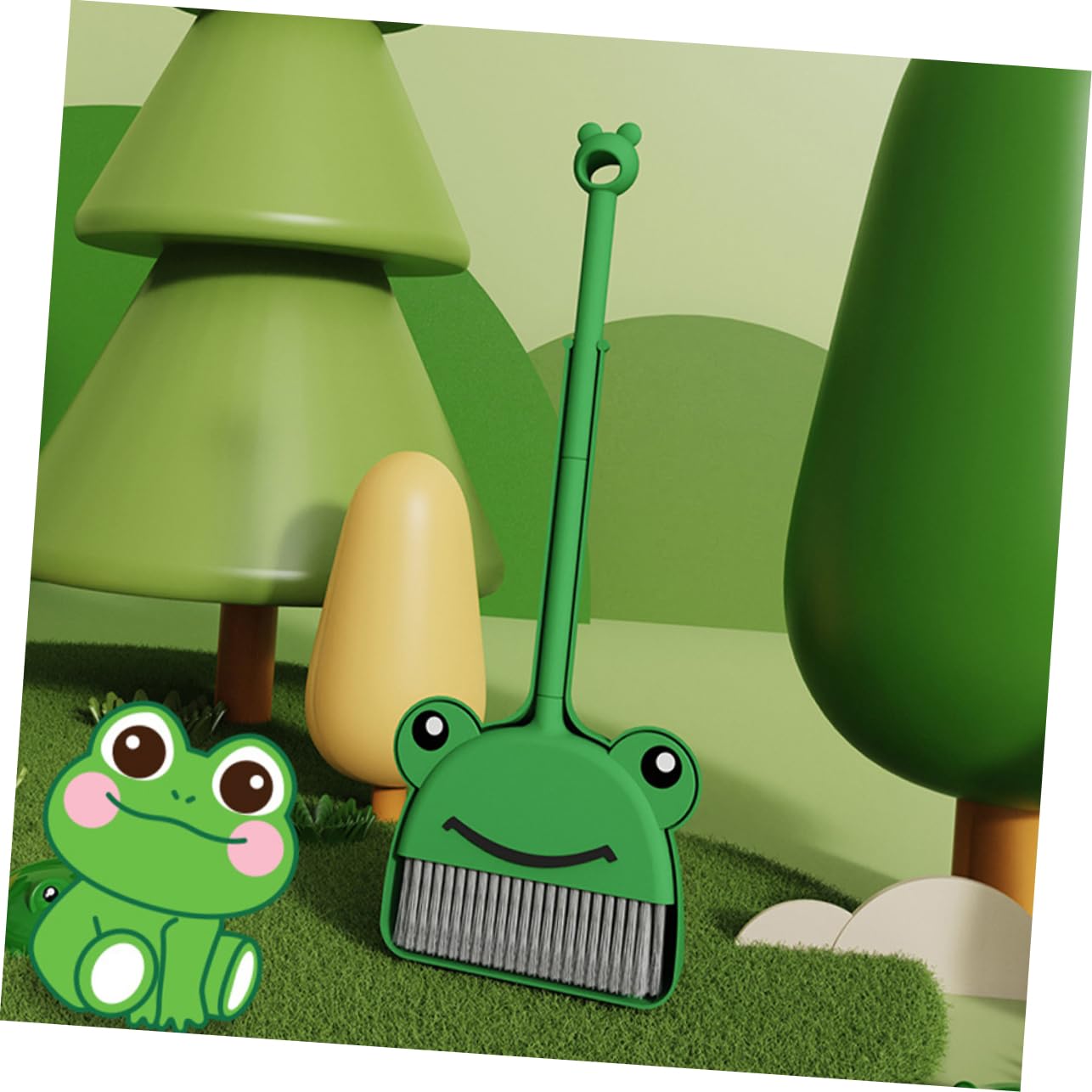 Educational Broom and Dustpan Set for Kids - Pretend Play Cleaning Tools for Boys and Girls - Housekeeping Toy Set for Indoor and Outdoor Play