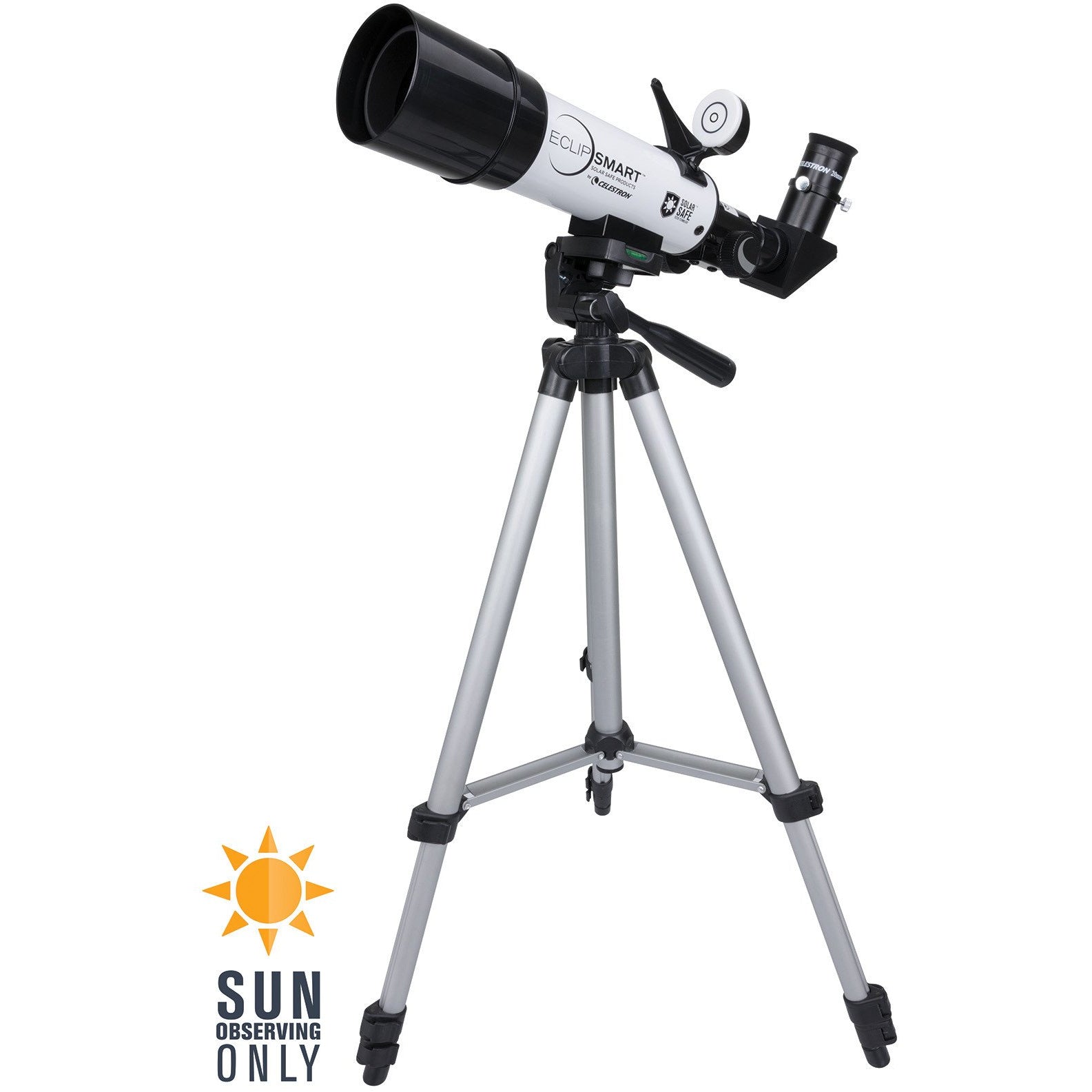 EclipSmart Travel Solar Scope 50 Refractor Telescope - Portable Solar Observation for Kids & Adults - Perfect for Travel, Camping & Astronomy Enthusiasts