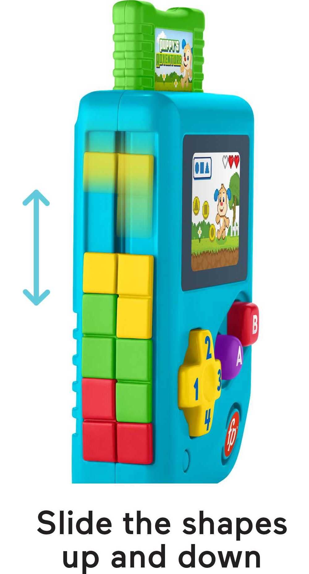 Fisher-Price Laugh & Learn Lil' Gamer Pretend Video Game Toy with Lights & Music - Interactive Learning Toy for Babies & Toddlers 6+ Months - Perfect for Early Development & Pretend Play Fun