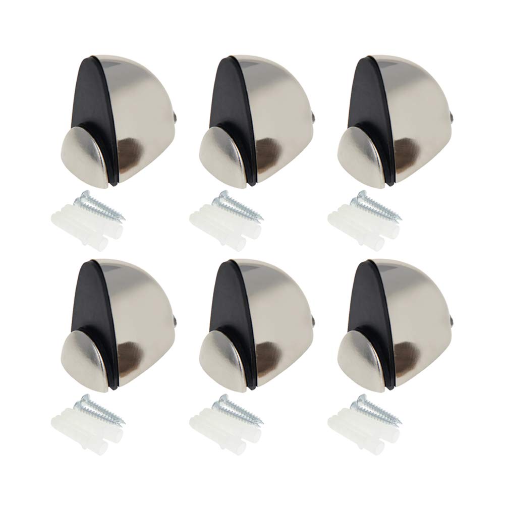 MroMax 6Pcs Adjustable Zinc Alloy Shelf Brackets for Wood/Glass - Eagle Beak Design, Brushed Finish, Fits 3-15mm Shelves - Wall Mounted Clamp Bracket for Kitchen, Bathroom, Living Room & Office Storage Solutions