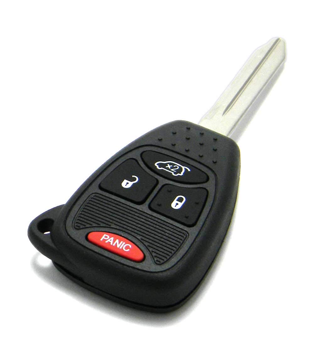 Jeep 4-Button Remote Key Fob Replacement - OEM Compatible (FCC ID: OHT692427AA, OHT692714AA) - Perfect for Keyless Entry, Locking & Unlocking Your Jeep Wrangler, Cherokee, Grand Cherokee