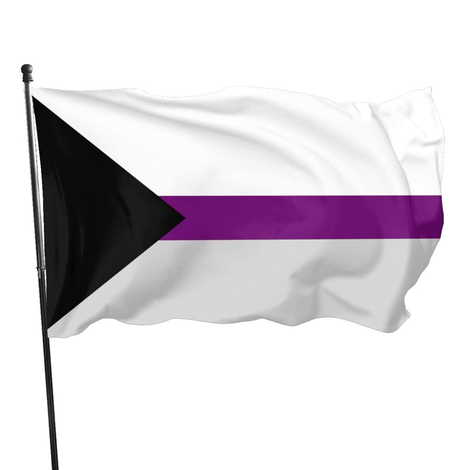 Demisexual Pride Flag - Durable Polyester Outdoor & Indoor Decor for Home, Garden, Wall - Perfect for LGBTQ+ Events, Parades, and Pride Month Celebrations