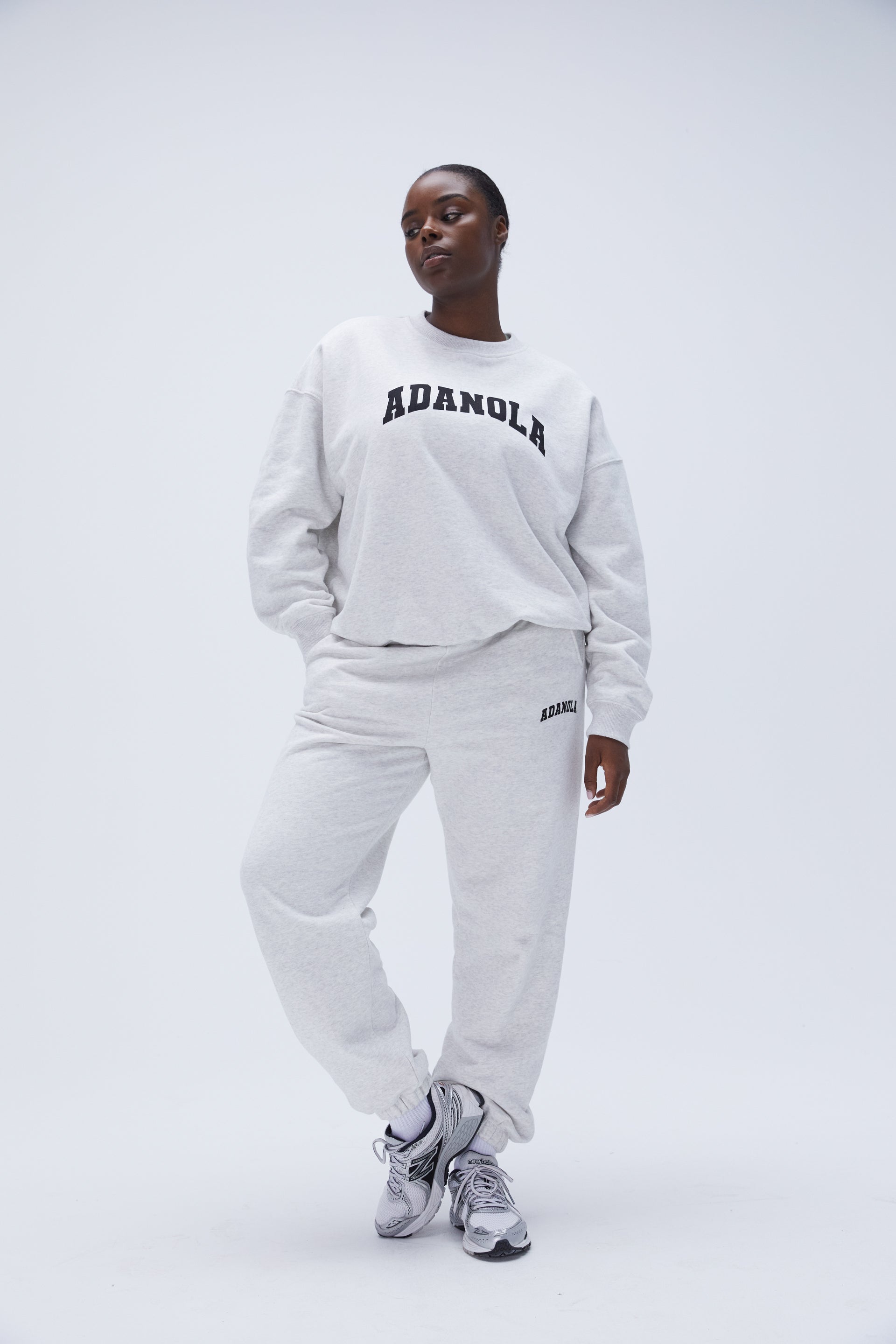 Premium Varsity Sweatpants for Men & Women - Light Grey Melange/Black | Comfortable Joggers for Gym, Lounge & Casual Wear