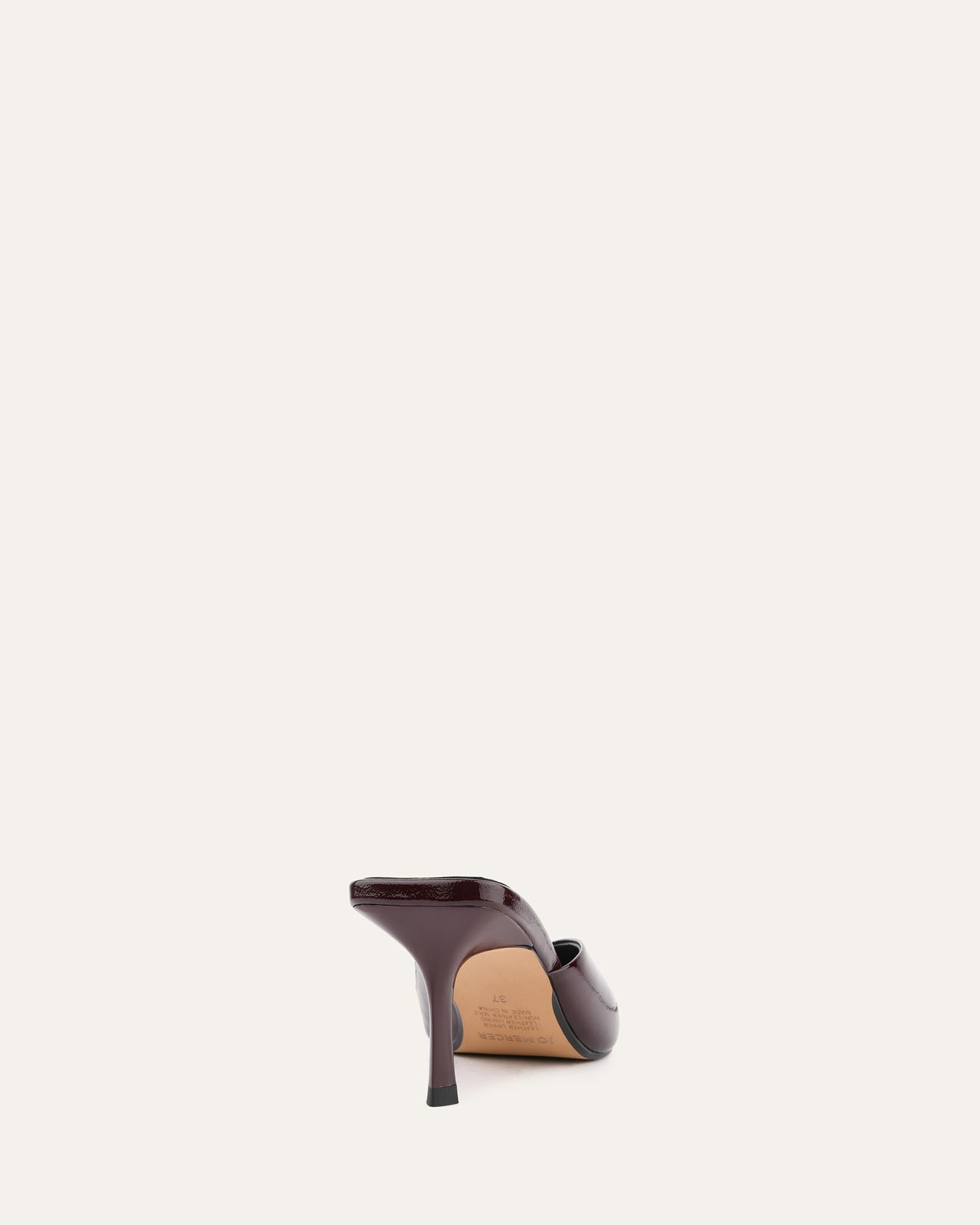 BETSY Women's Mid Heel Pumps - Merlot Crinkle Patent Leather Dress Shoes for Work, Office & Special Occasions