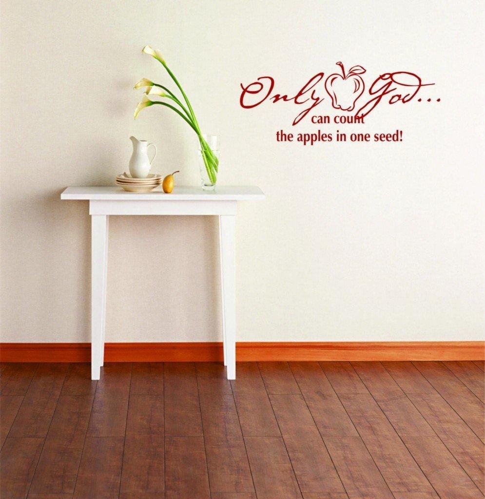 Bible Quote Vinyl Wall Sticker - 8x22 Inch Peel & Stick Decal for Home Decor