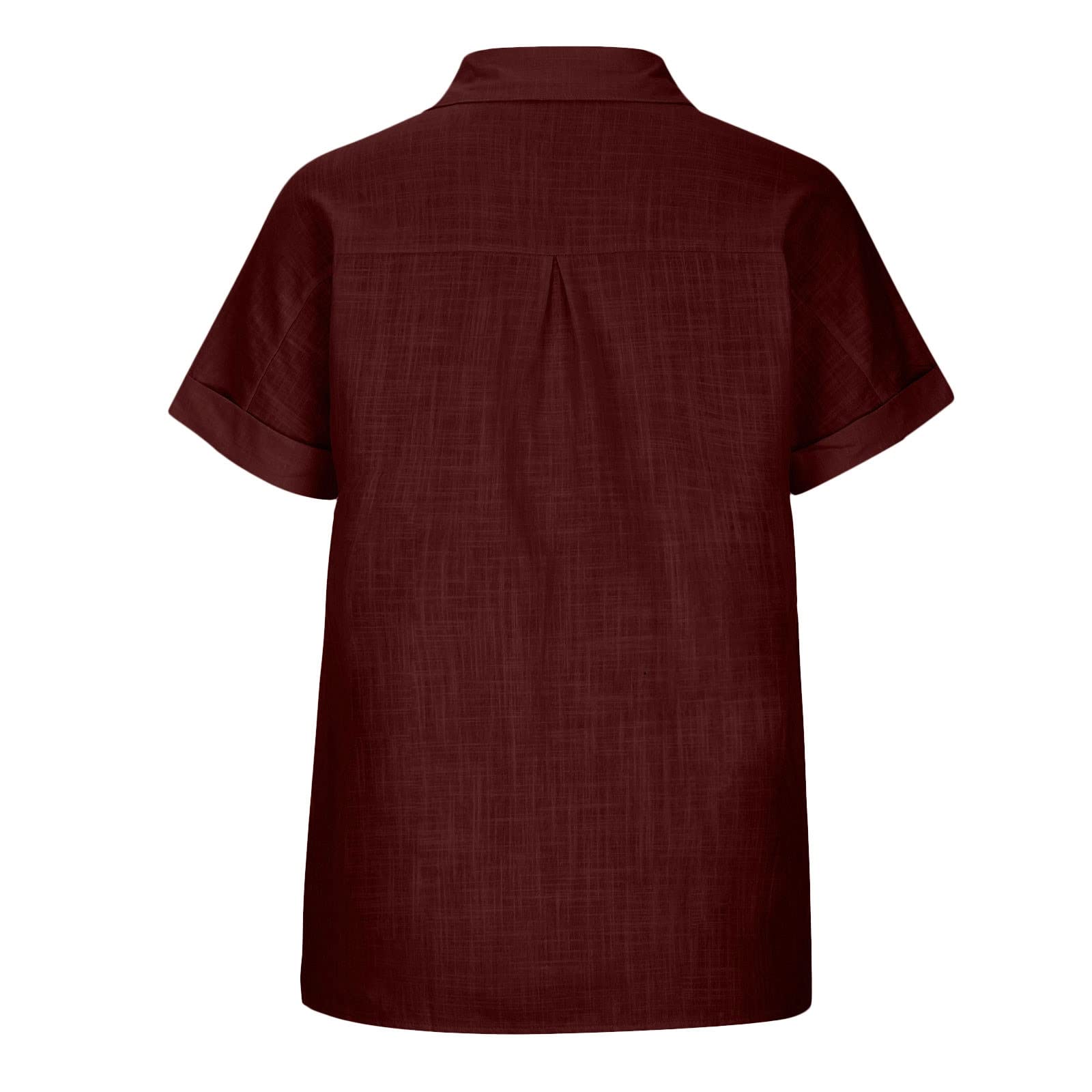 Women's Cotton Linen Button Down Shirt - Long Sleeve Collared Work Blouse for Office & Casual Wear | Breathable Comfort Top for Business, Travel & Everyday Outfits
